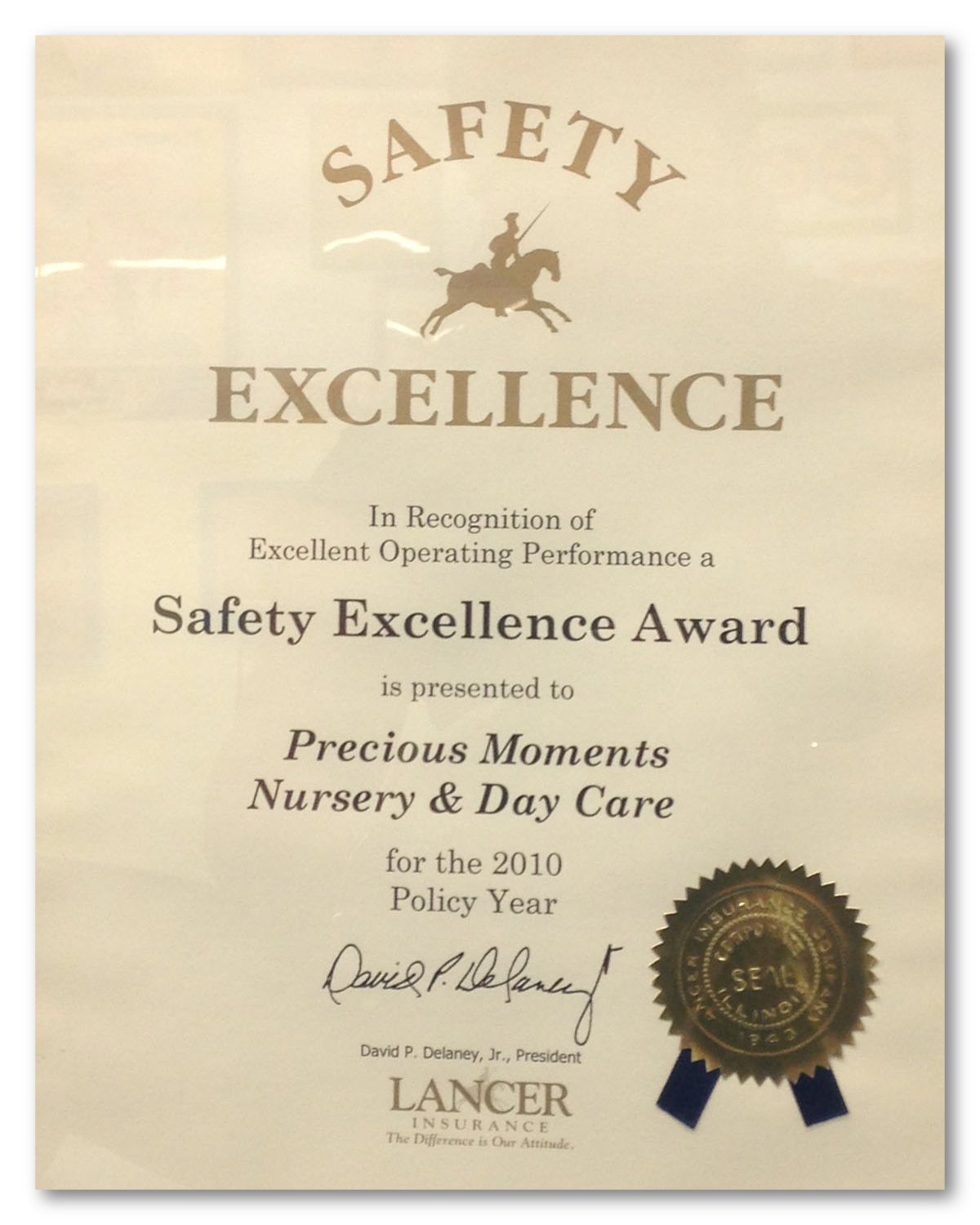 Precious Moments Safety Award Queens NY-01